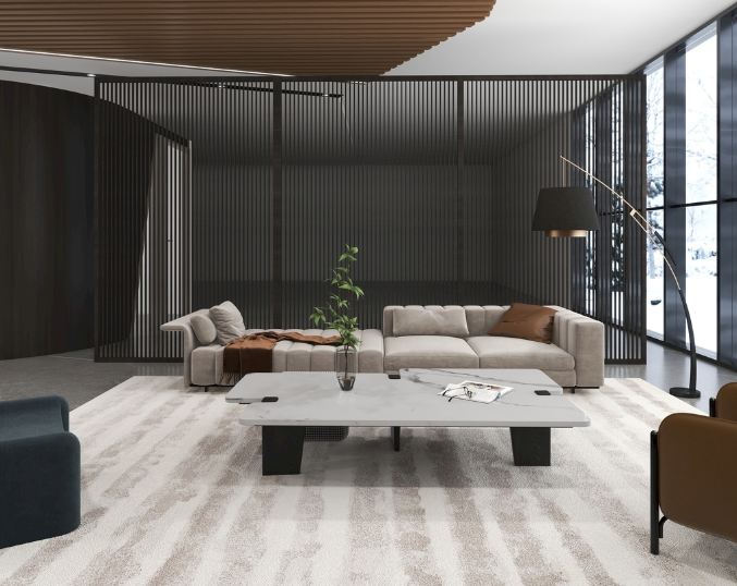 辦公室裝修設(shè)計：灰色吧臺，簡約而不簡單