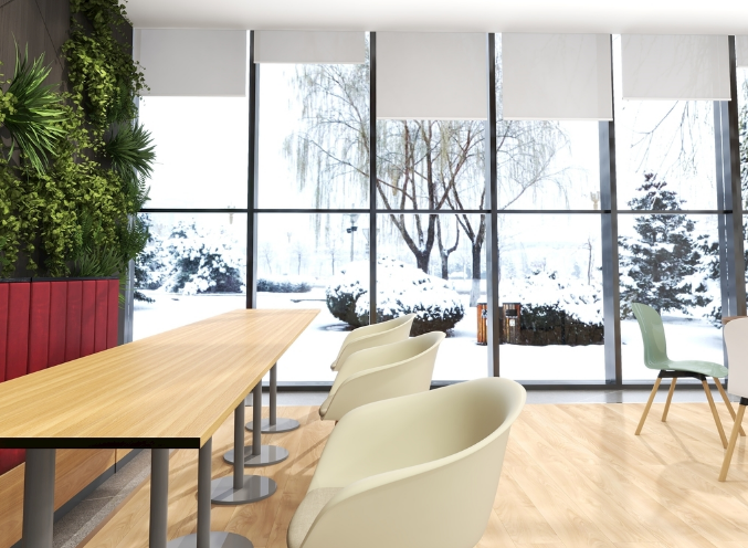 辦公室裝修設(shè)計(jì)：米色桌子，顏值與實(shí)用并存！