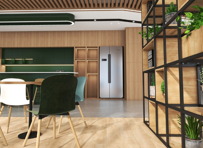 藍色柜子成辦公室裝修設(shè)計新寵，打造專業(yè)又清新的工作空間！