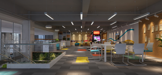 辦公室裝修設(shè)計:橙色地毯點亮職場新活力!