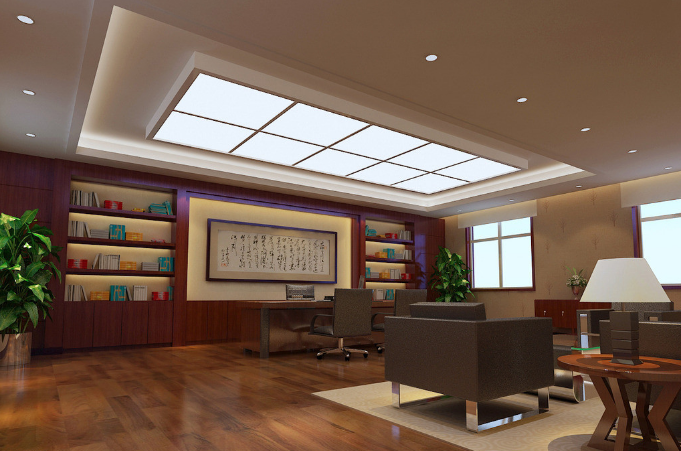 上海辦公室裝修設計：中式大中班臺，彰顯東方韻味與商務氣息