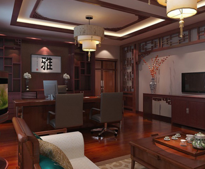 上海辦公室裝修設(shè)計：科技智能風(fēng)大中班臺，打造未來感十足的辦公空間！