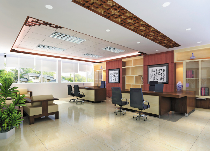 科技智潮引領(lǐng)未來(lái)：上海辦公室裝修設(shè)計(jì)，大中班臺(tái)擺放新解