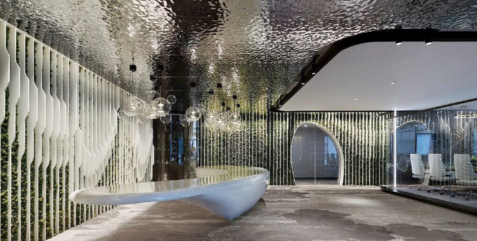 辦公室裝修設(shè)計(jì)：簡約線條圖案瓷磚，打造現(xiàn)代商務(wù)空間！